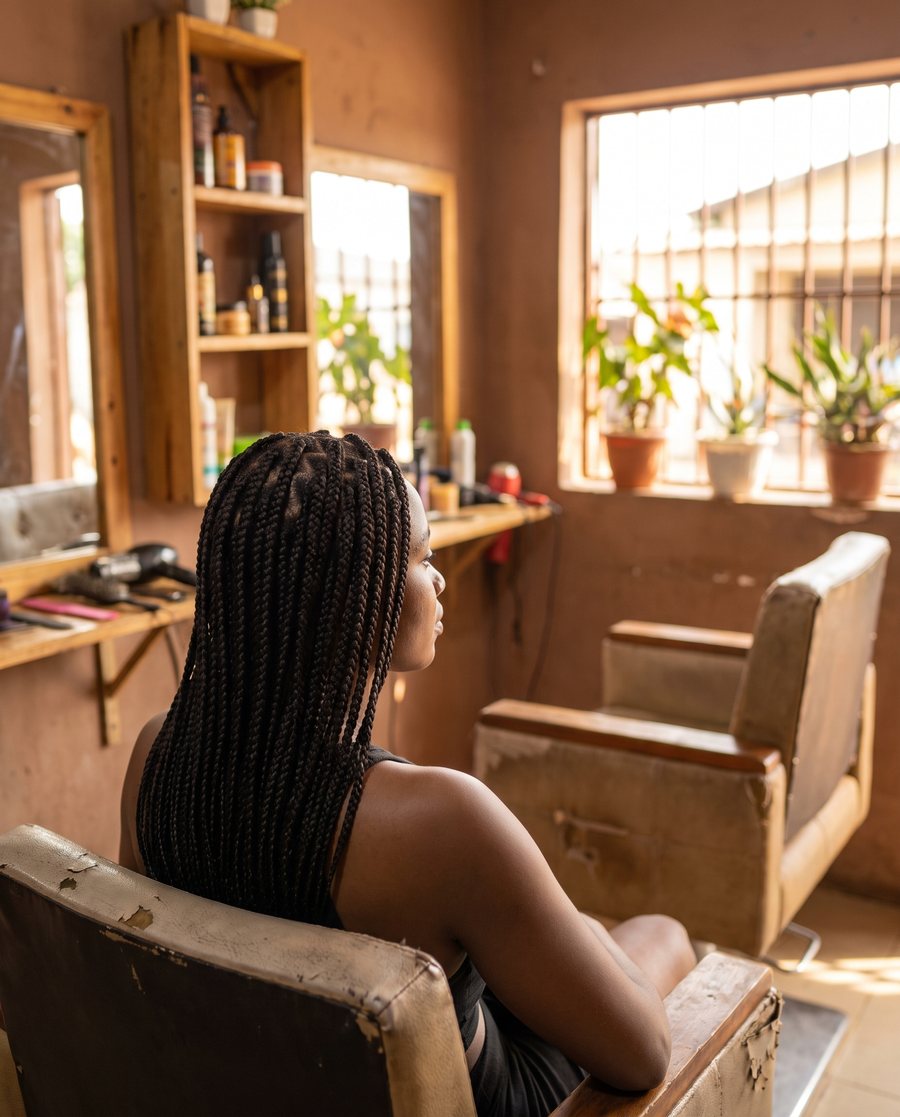 Box braids longues